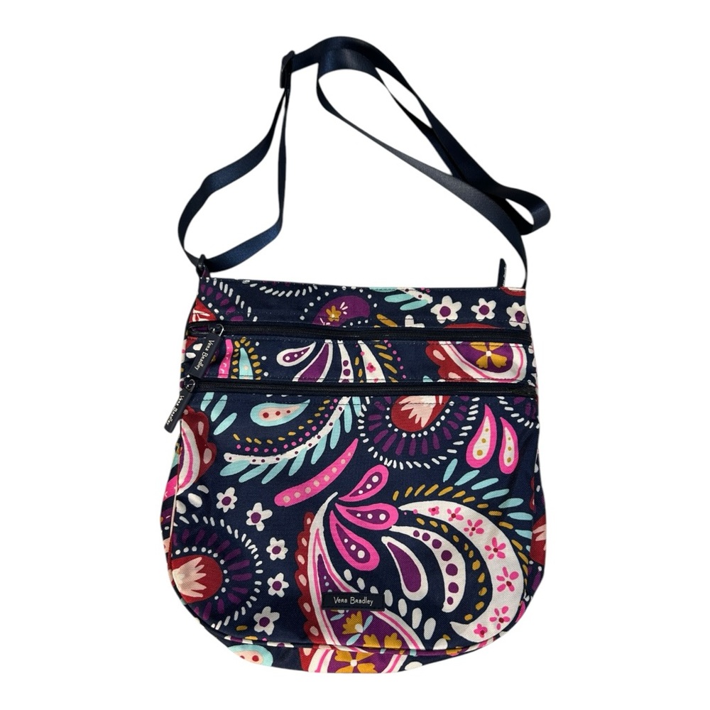 Vera Bradley Trio Zip Hipster Painted Paisley Crossbody Bag